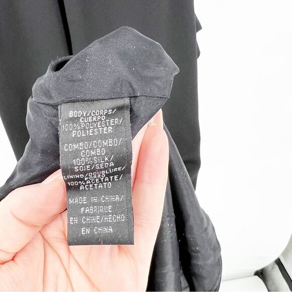 Jill Jill Stuart Cut Out Front A-Line Maxi Dress 2 Black - Picture 6 of 7